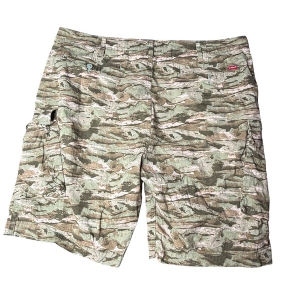Levis XX Cargo Shorts Mens 40 Green Tiger Stripe Camo Utility Pockets 54756-0007 - Picture 7 of 8
